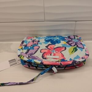 Vera Bradley Small Hanging Travel Makeup Organizer in the Marian Floral pattern.